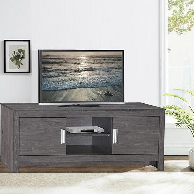 Grey Wood TV Stand